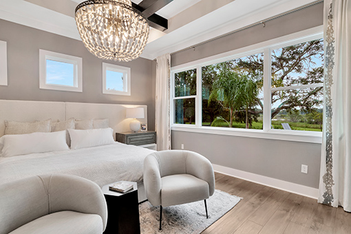 Beautiful Bedroom Shot of a Photographer Offering Interior Real Estate Photography Services in Tampa Florida