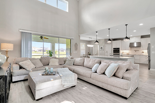 Living Room of a Brandon FL House Photographed by a Real Estate Photographer