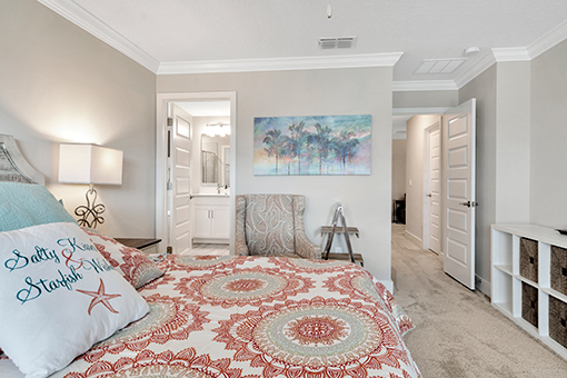 Pic of a Clean Bedroom Taken by a Real Estate Photographer in Land O' Lakes, Florida