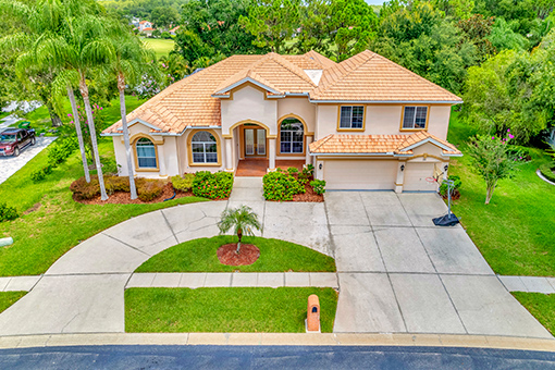Aerial Shot of a Vacation Home in Odessa, Pasco County, FL Taken by a Professional Real Estate Photographer