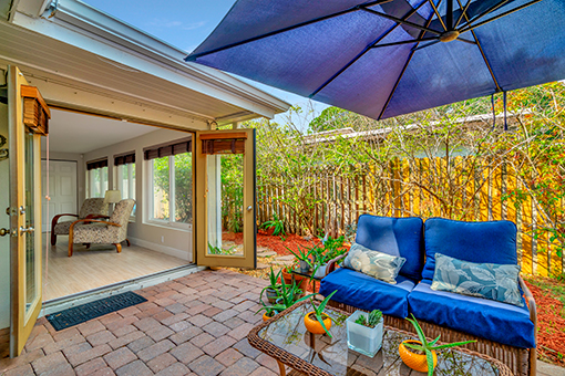 Balcony of a Palm Harbor Home Photographed by a Real Estate Photographer