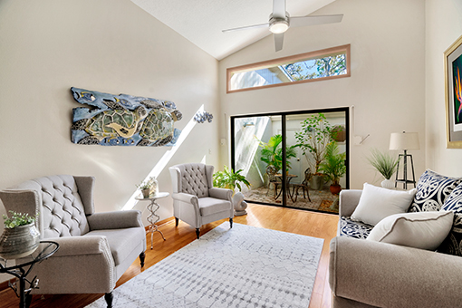 Image of a Cozy Living Room in Pinellas County, FL Captured by a Real Estate Photographer