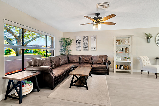 Living Room of a House in Riverview, FL Photographed by a Real Estate Photographer