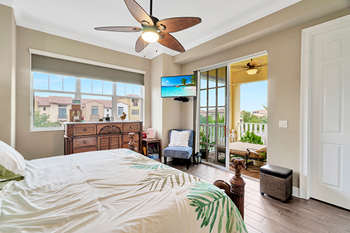Bedroom of a House in South Tampa, FL Photographed by a Real Estate Photographer