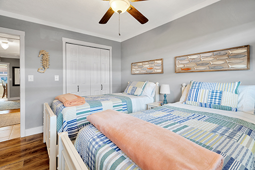 Bedroom in a House in St Petersburg FL Photographed by a Real Estate Photographer